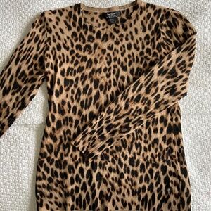 Lord and Taylor leopard print sweater